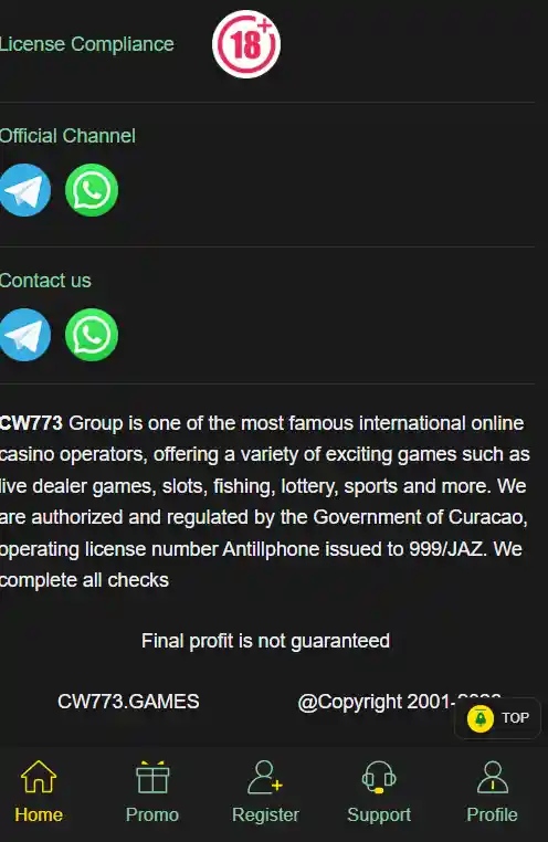CW 773 game